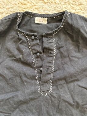 Ketiketa Blouse Top Black Baby Toddler Girl Boy 2 years